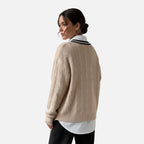 Women’s V-Neck Knitted Pullover