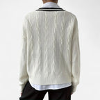 Women’s V-Neck Knitted Pullover