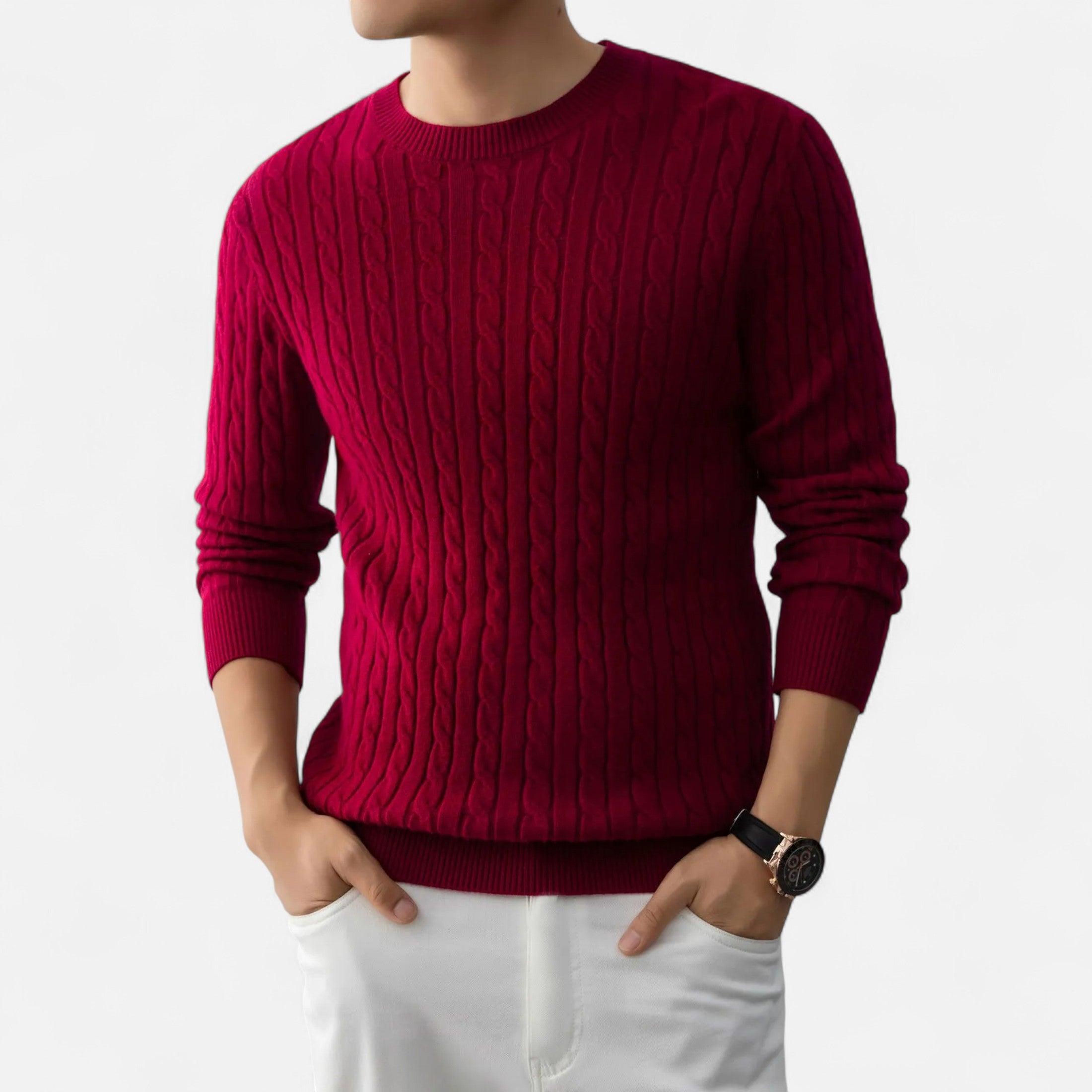 Men’s Ribbed Knit Sweater