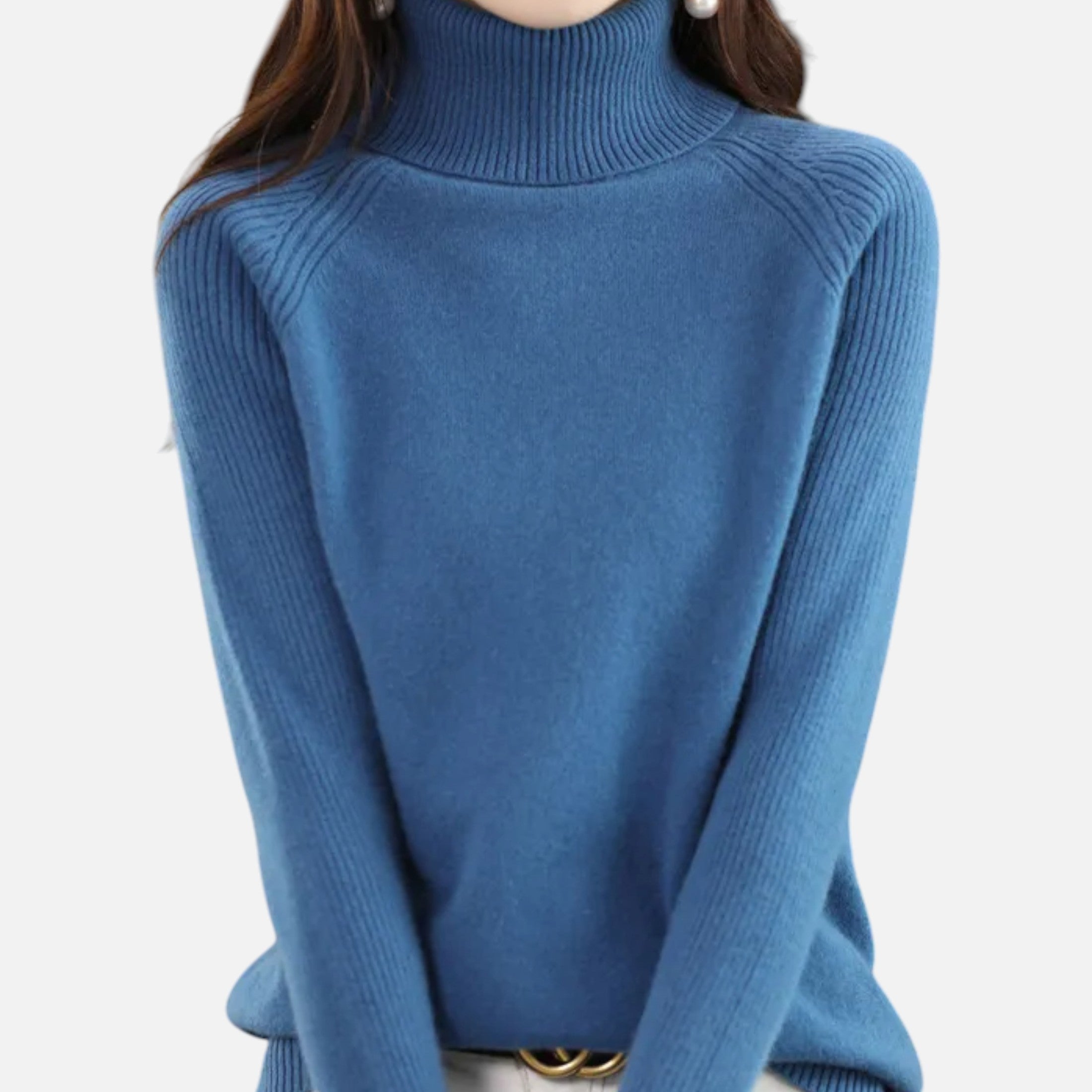 Women’s Turtleneck Sweater Raglan Sleeve