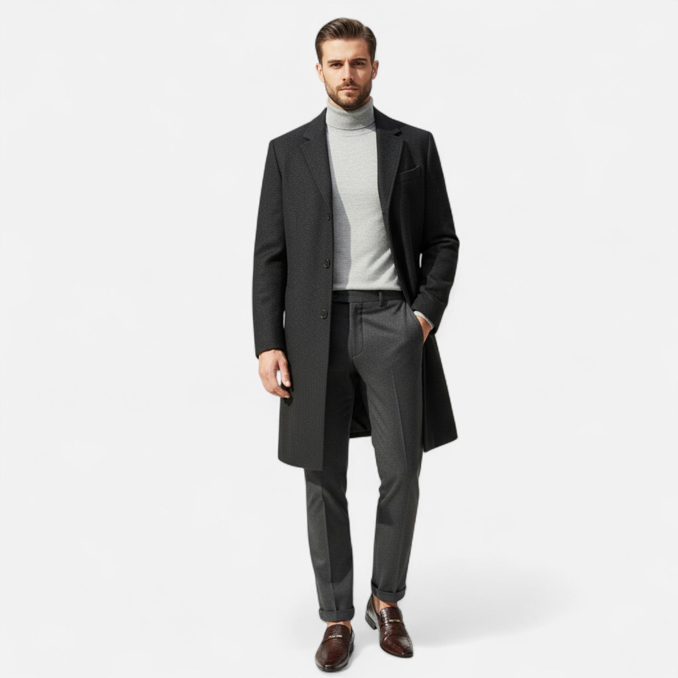 Men’s Slip-On Shoes Pointed Toe Elegance