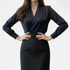 Women’s V-Neck Silk Blouse Timeless Elegance