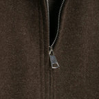 Women’s Woolen Lapel Zipper Jacket