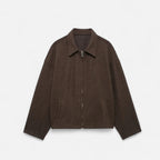 Women’s Woolen Lapel Zipper Jacket