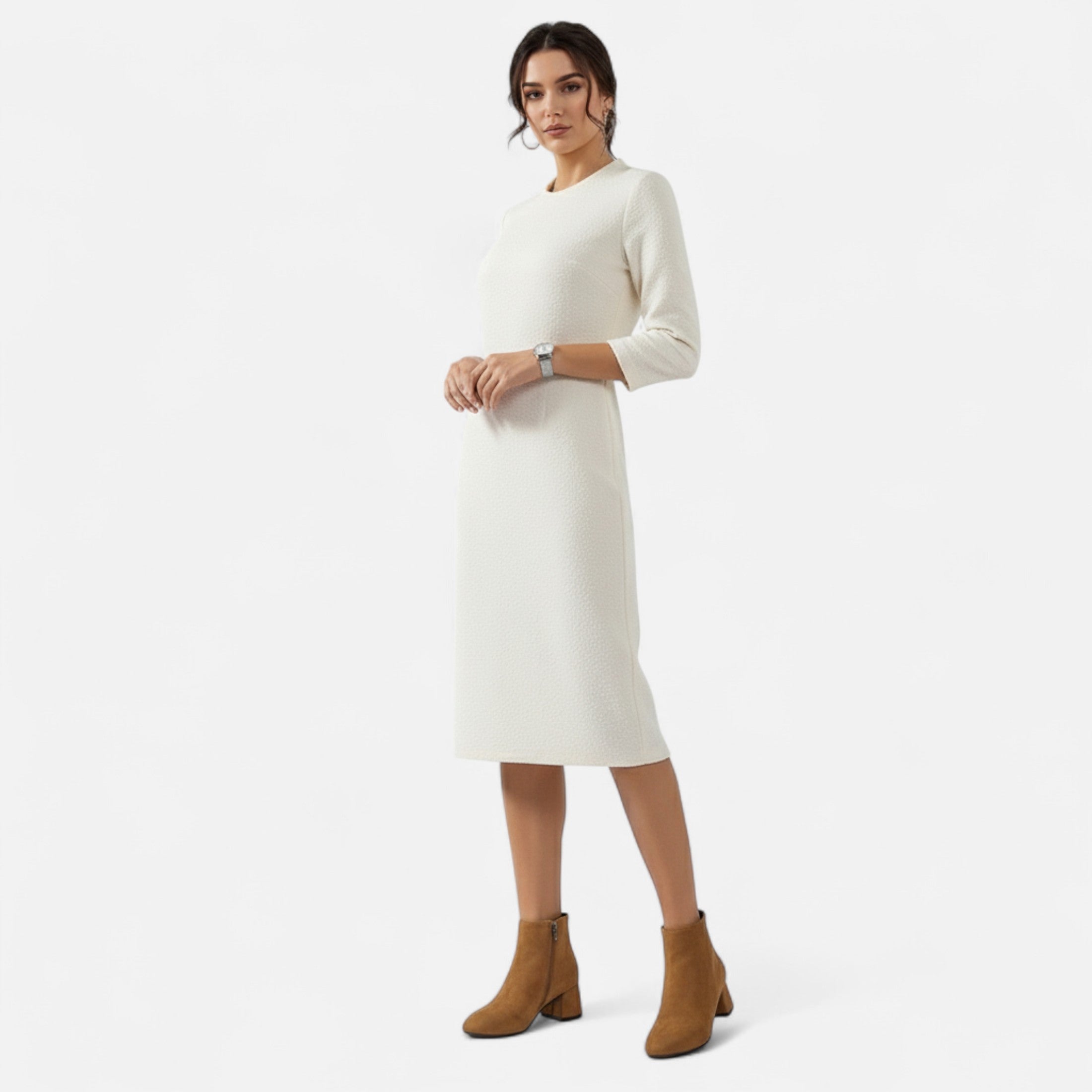 Women’s Suede Ankle Boots Block Heel