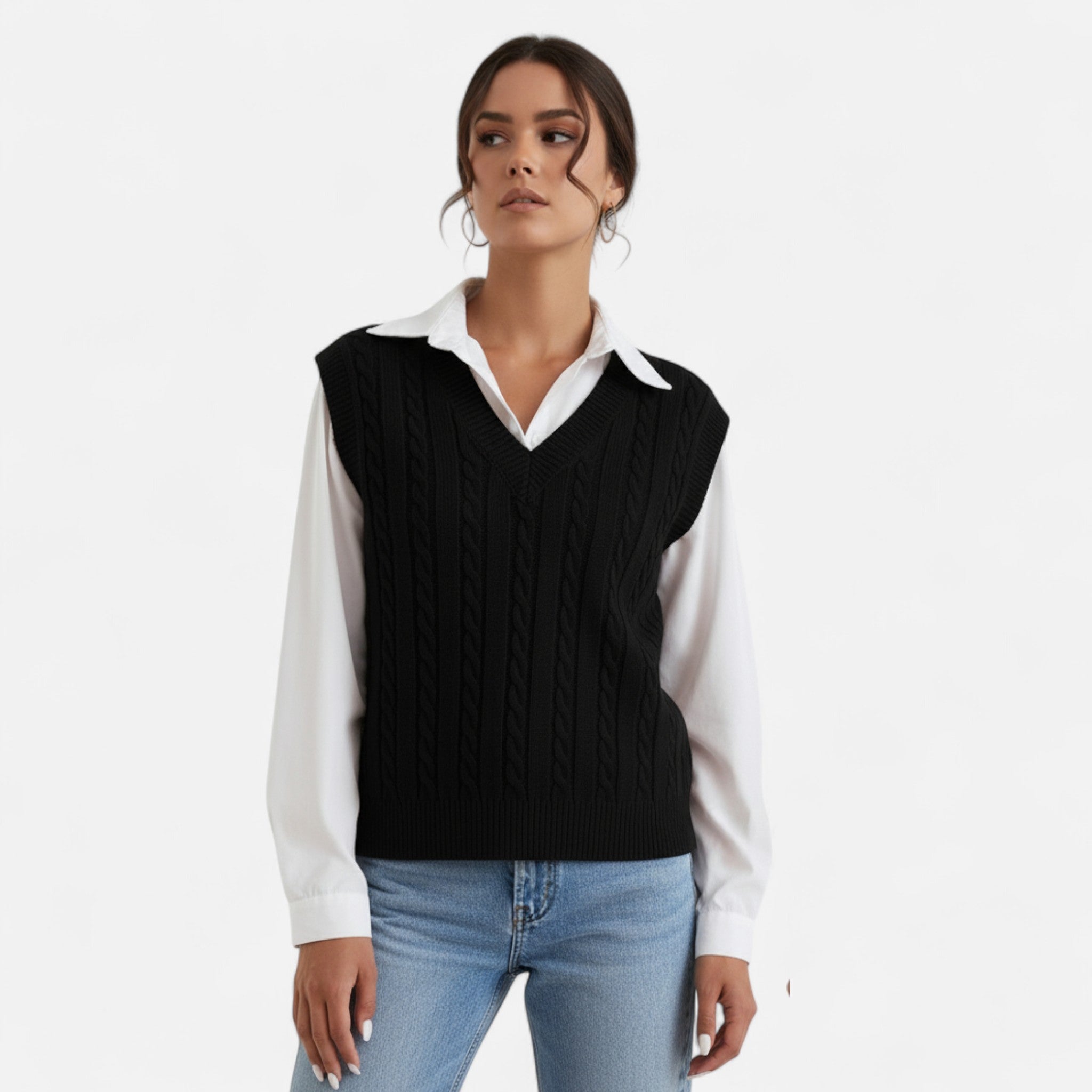 Women’s Knitted Sweater Vest