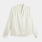 Women’s V-Neck Silk Blouse Timeless Elegance