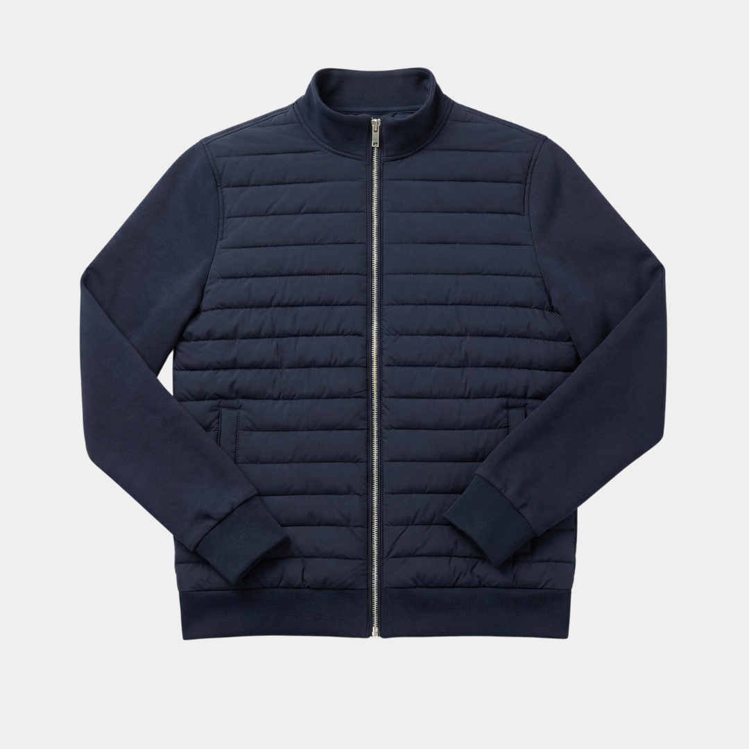 Men’s Lightweight Stand Collar Knitted Jacket