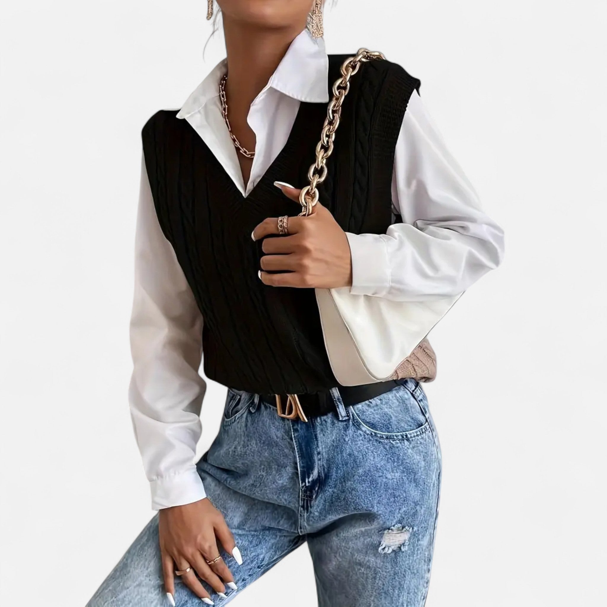 Women’s Knitted Sweater Vest