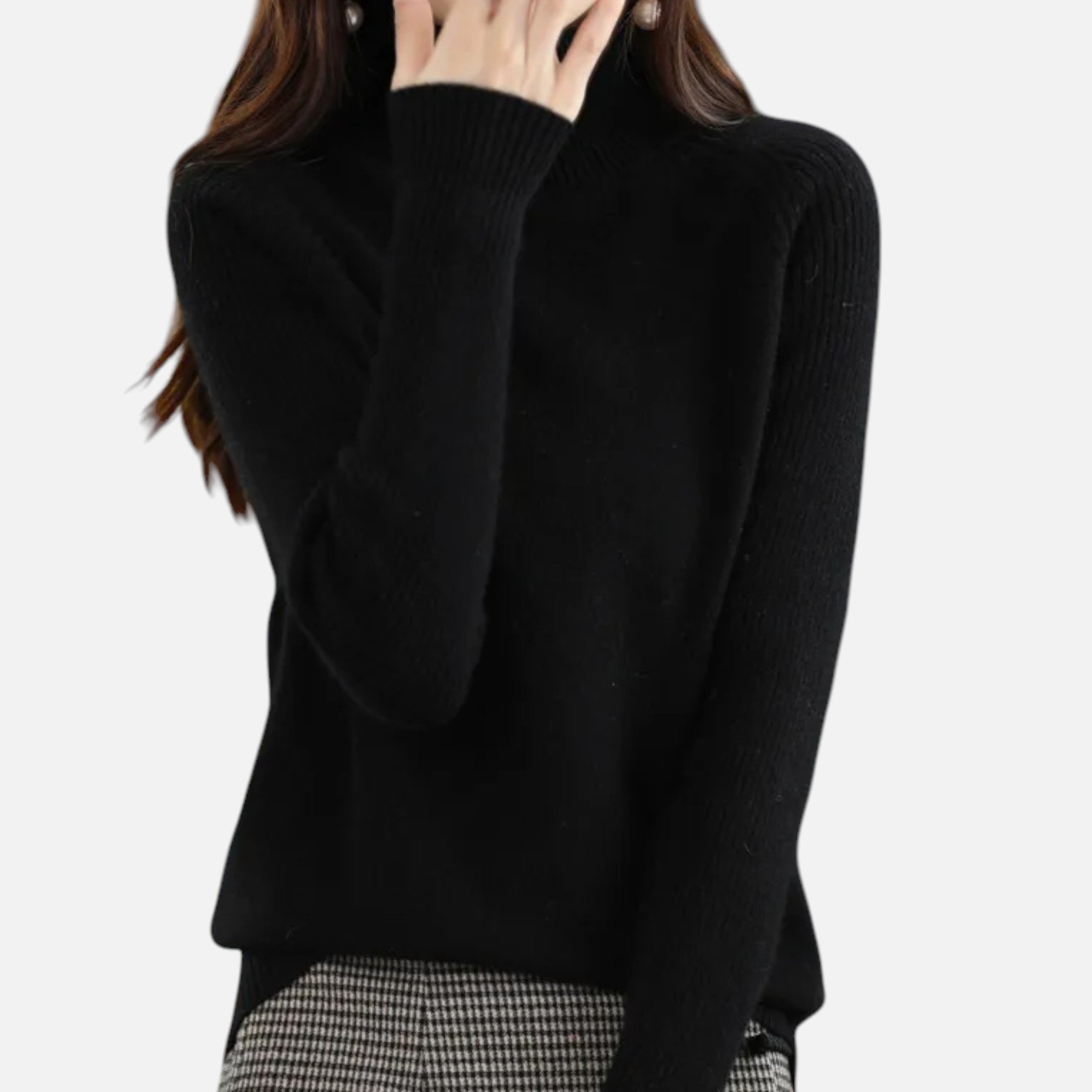 Women’s Turtleneck Sweater Raglan Sleeve