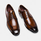 Men’s Derby Shoes Square Toe Elegance
