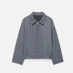 Women’s Woolen Lapel Zipper Jacket