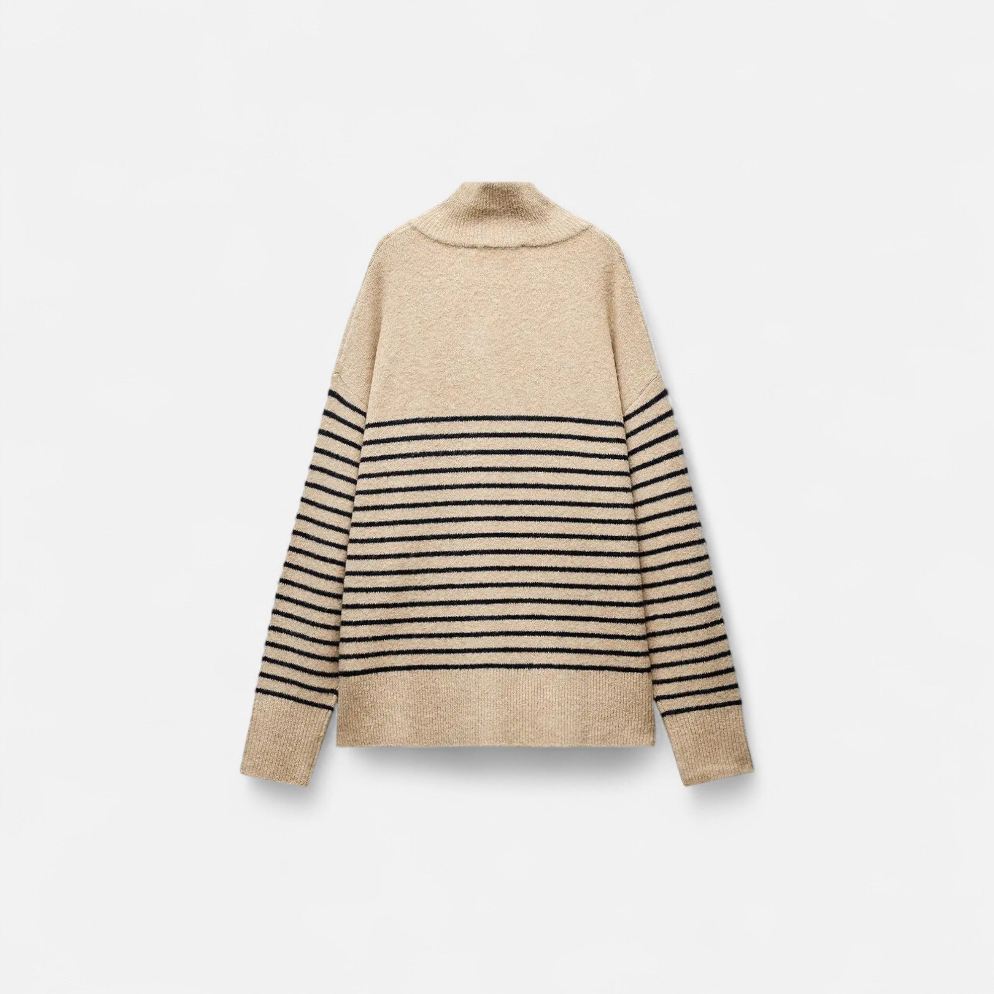 Women’s Striped Turtleneck Sweater