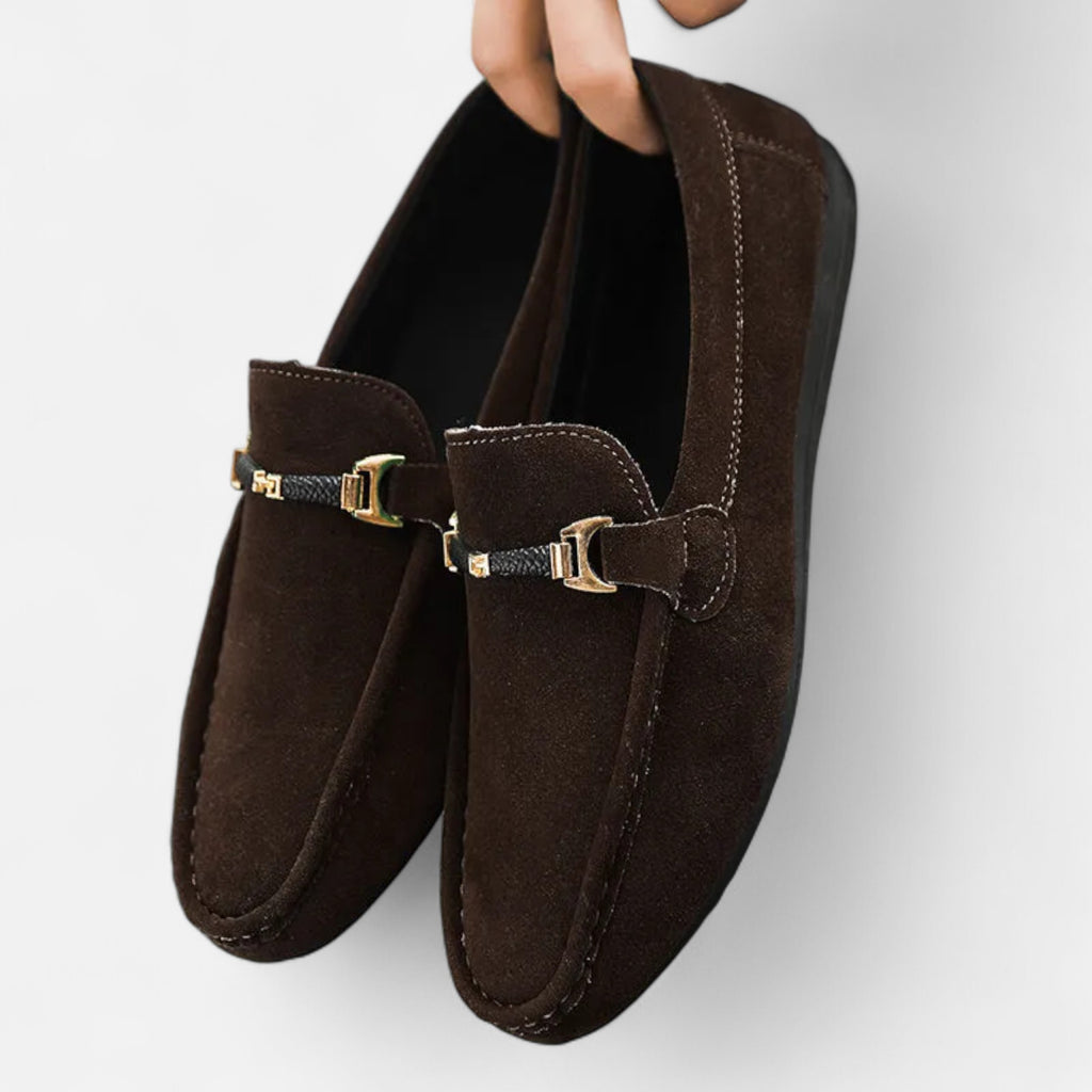 Men’s Loafers Elegant Buckle Detail