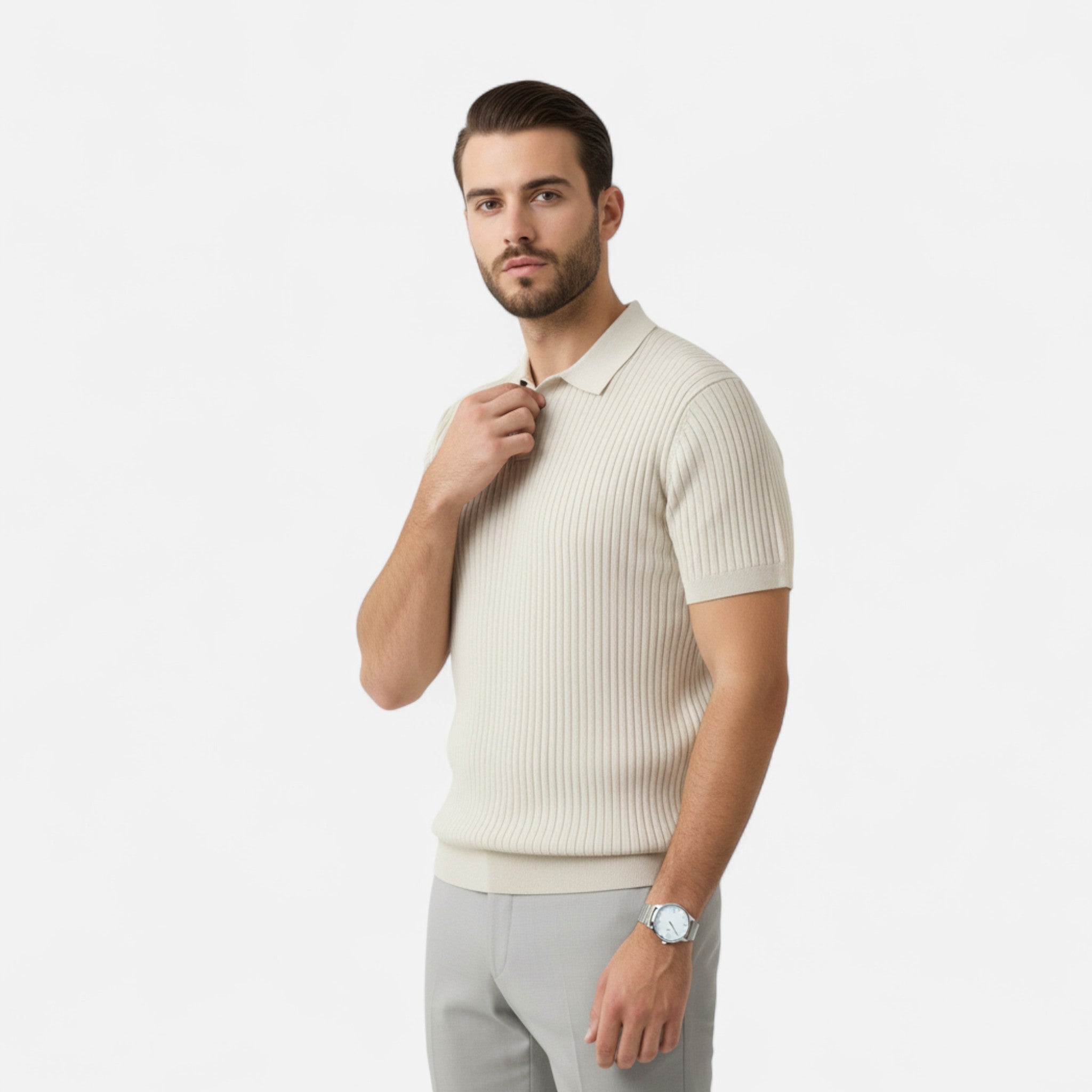 Men’s Premium Ribbed Polo