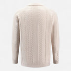 Men’s Long Sleeve Knit Polo Sweater Timeless