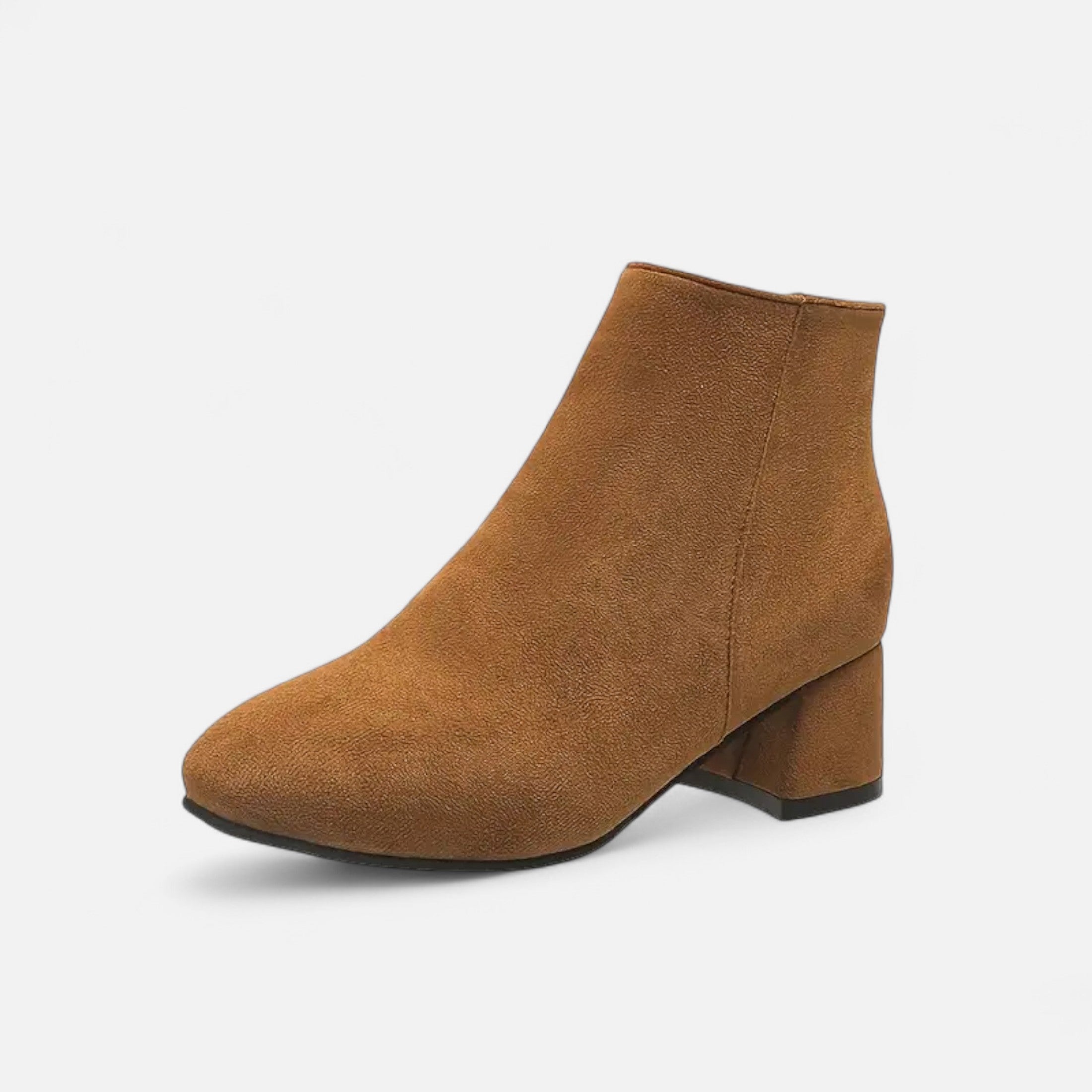 Women’s Suede Ankle Boots Block Heel