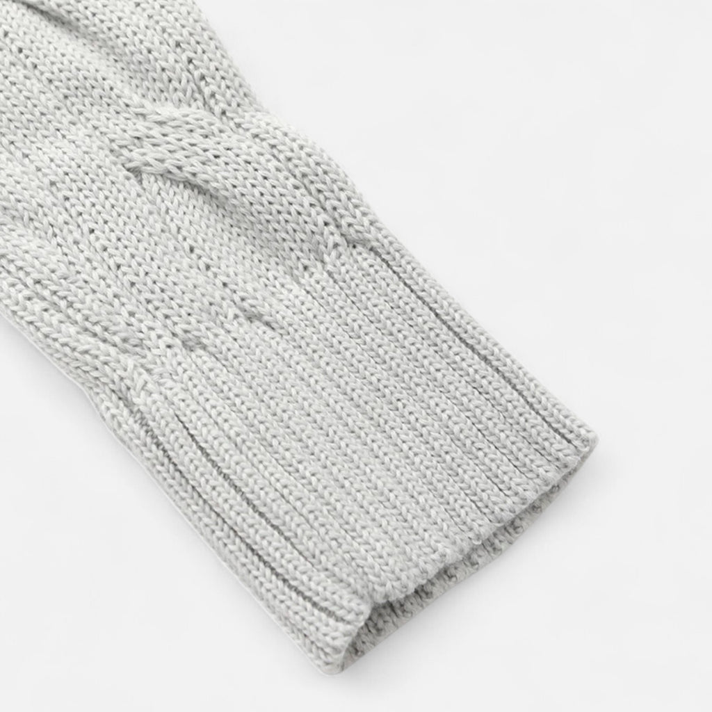 Men’s Half-Zip Knit Sweater Thick Turtleneck