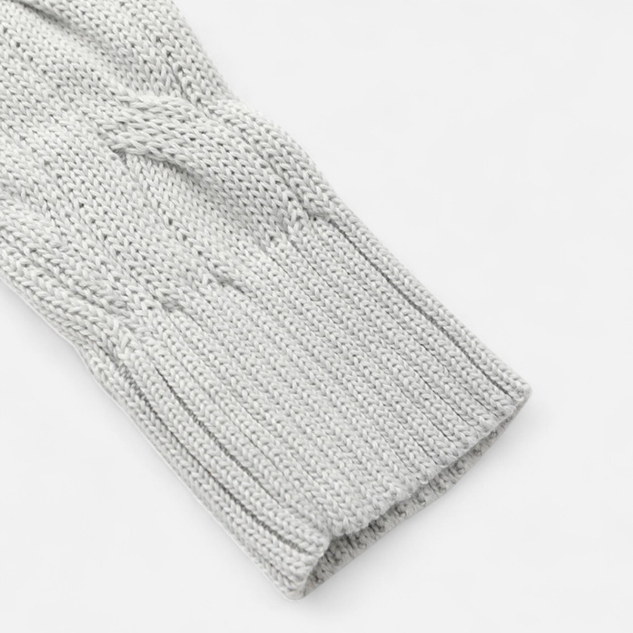 Men’s Half-Zip Knit Sweater Thick Turtleneck