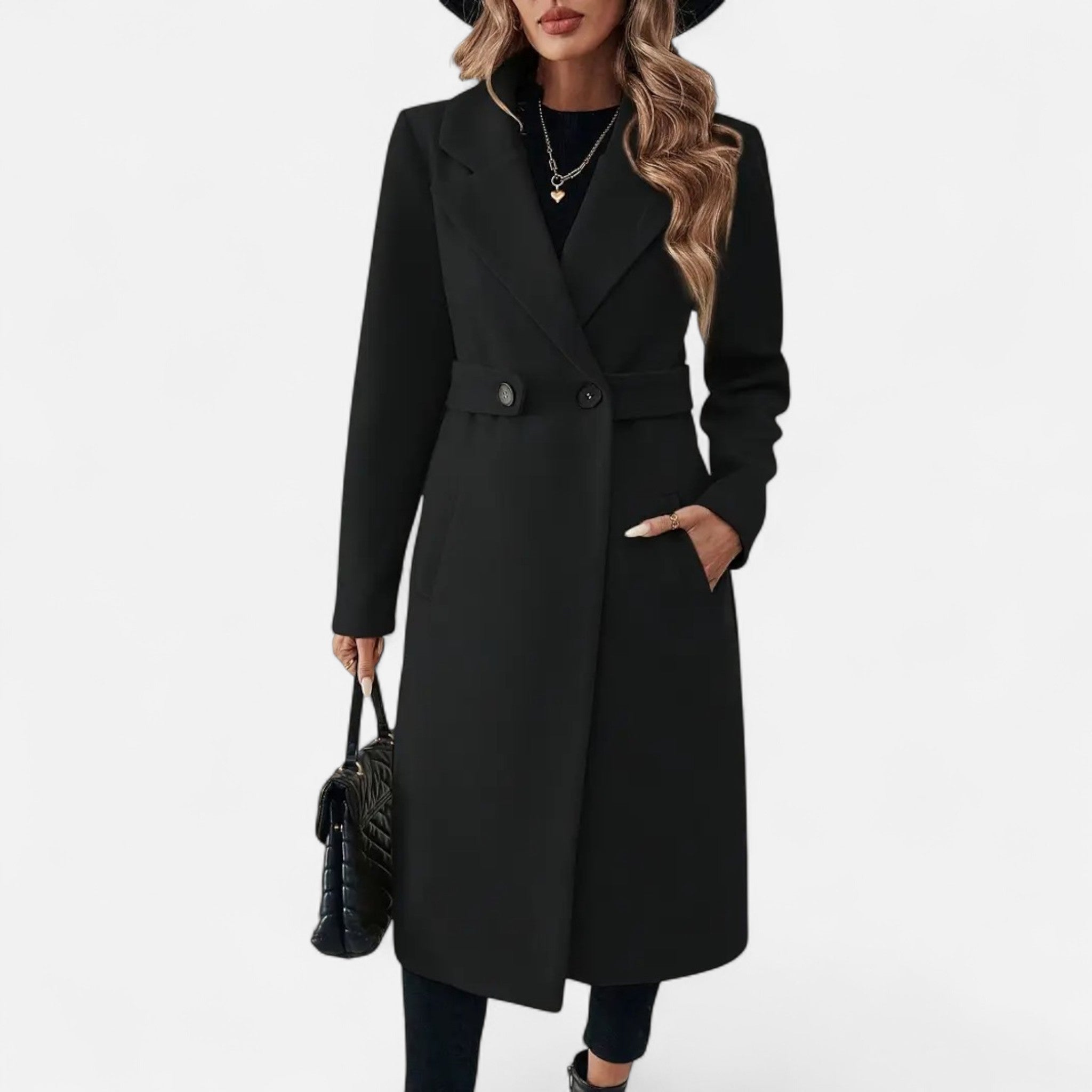 Women’s Belted Long Coat