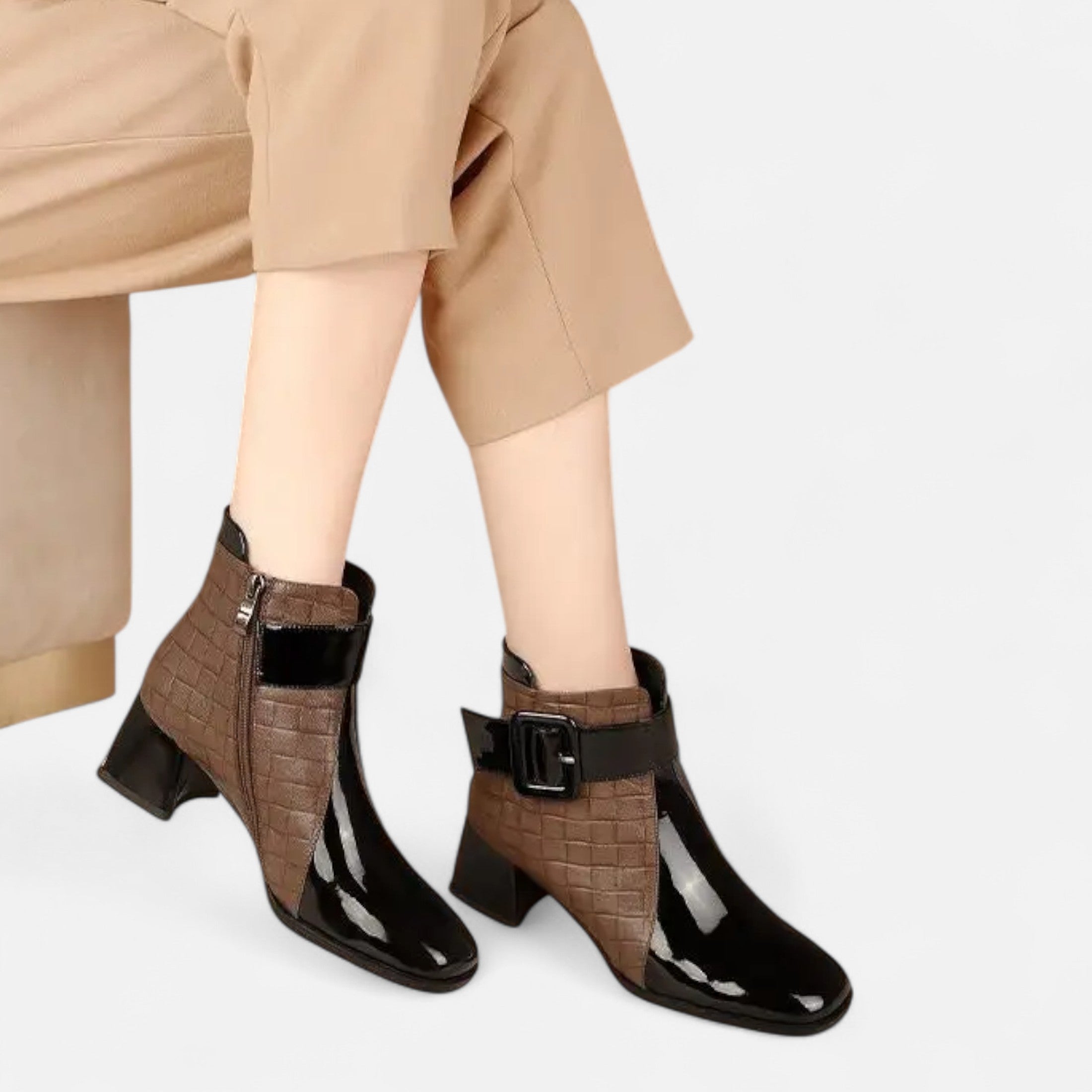 Women’s Ankle Boots Buckle Detail