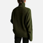 Women’s Knit Turtleneck Sweater Solid Colour Style