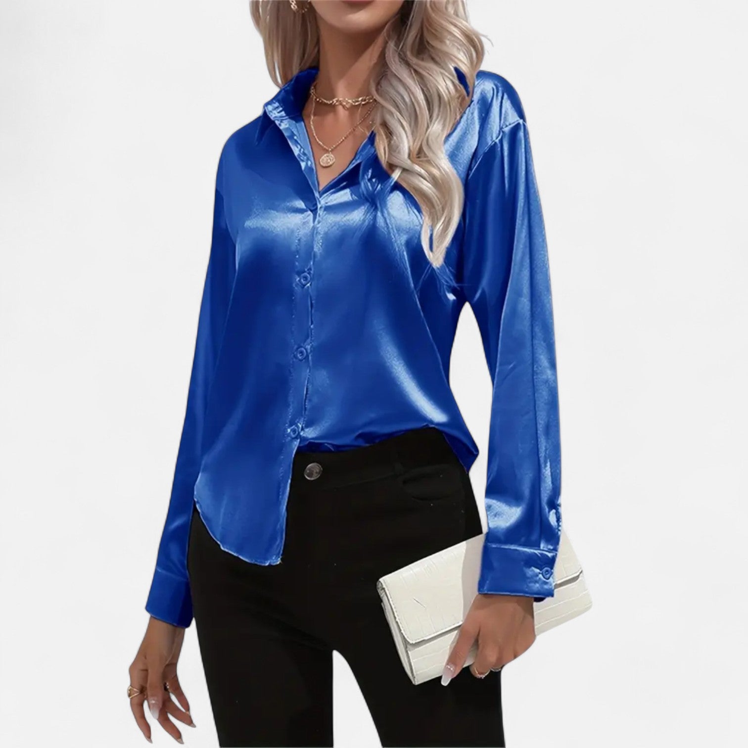 Women’s Satin Blouse Glossy Elegance
