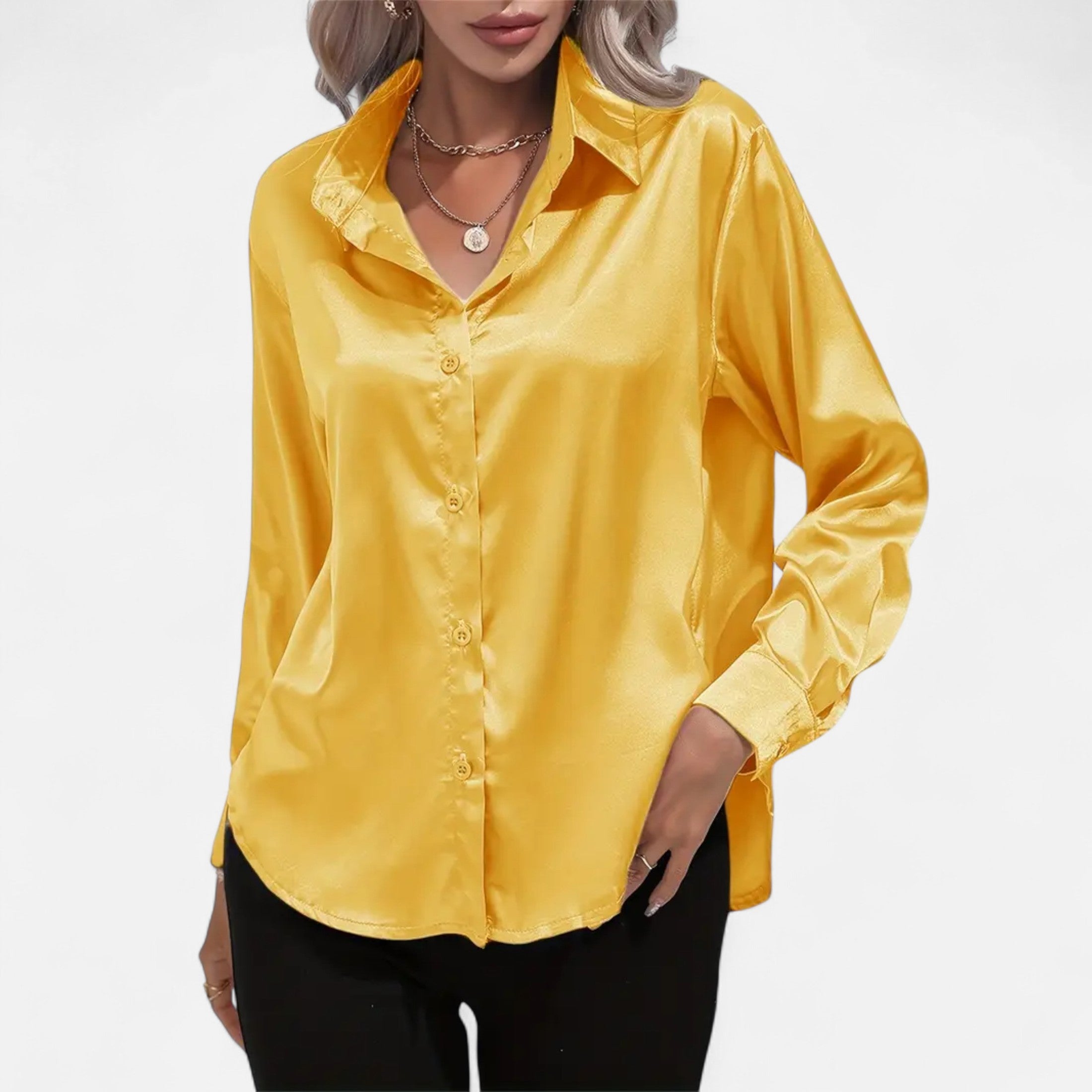 Women’s Satin Blouse Glossy Elegance