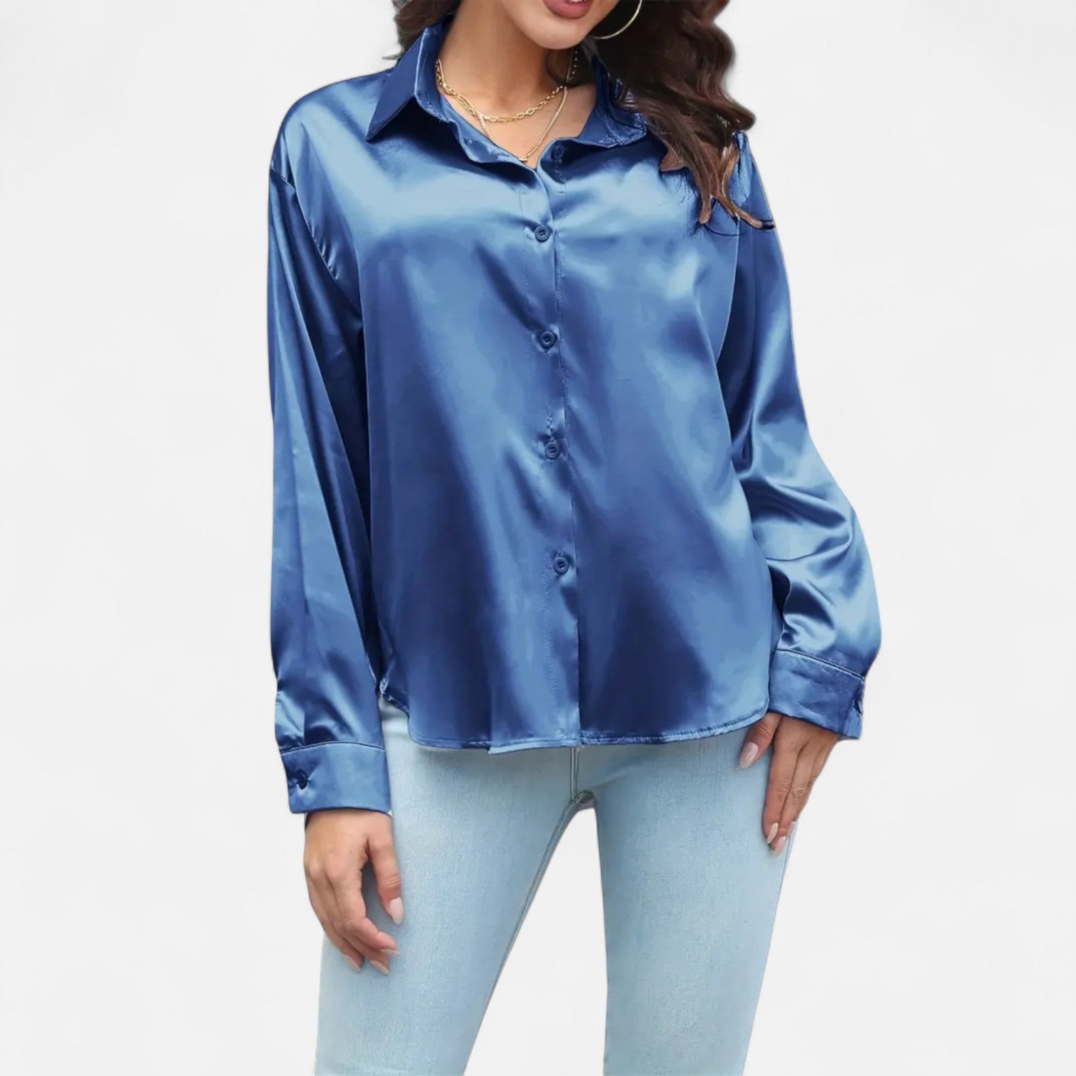 Women’s Satin Blouse Glossy Elegance