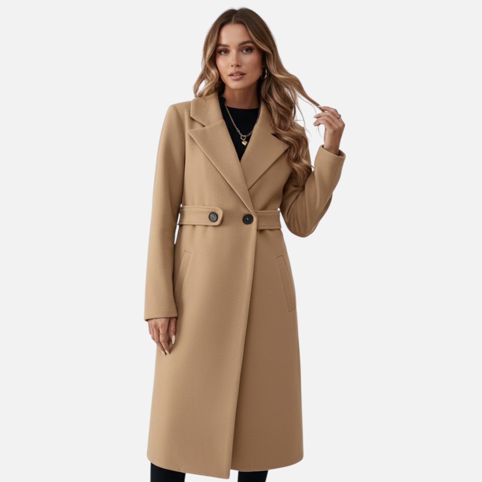 Women’s Belted Long Coat